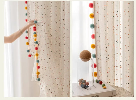 Confetti Cotton Linen Curtains
