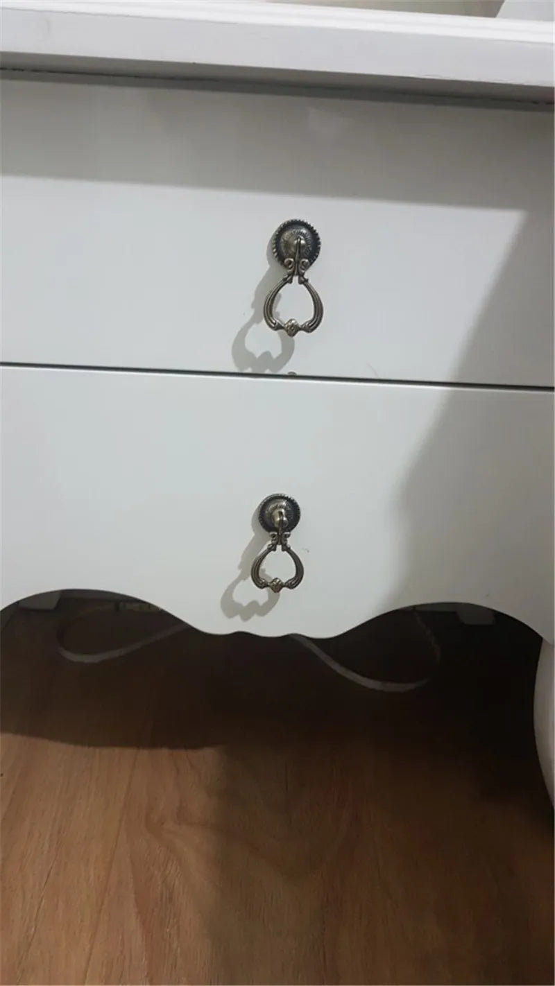 Two Antique Brass Furniture Hardware Handles Cabinet Knobs Drawer Pull