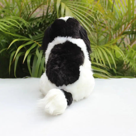 King Charles Spaniel Dog Black White Puppy Plushie Toy