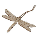 30pcs Wooden Dragonfly Shaped Cutouts Unfinished Wood Slices DIY Craft