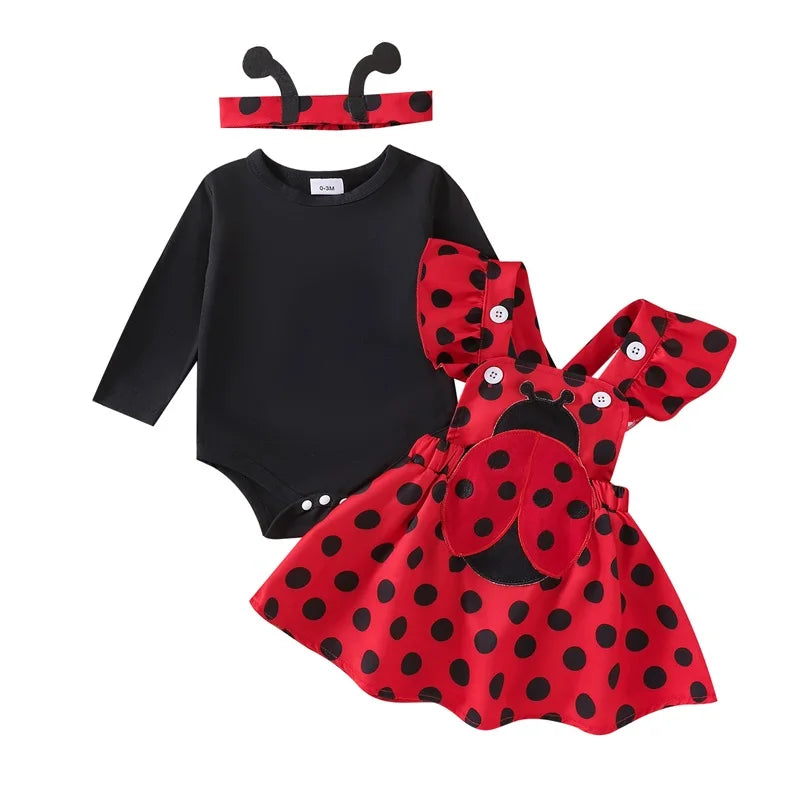 Ladybug and Bumble Bee Baby Girl Outfits