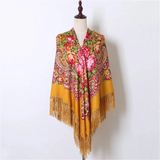 Babushka Shawl Large Fringed Scarves 160*160cm