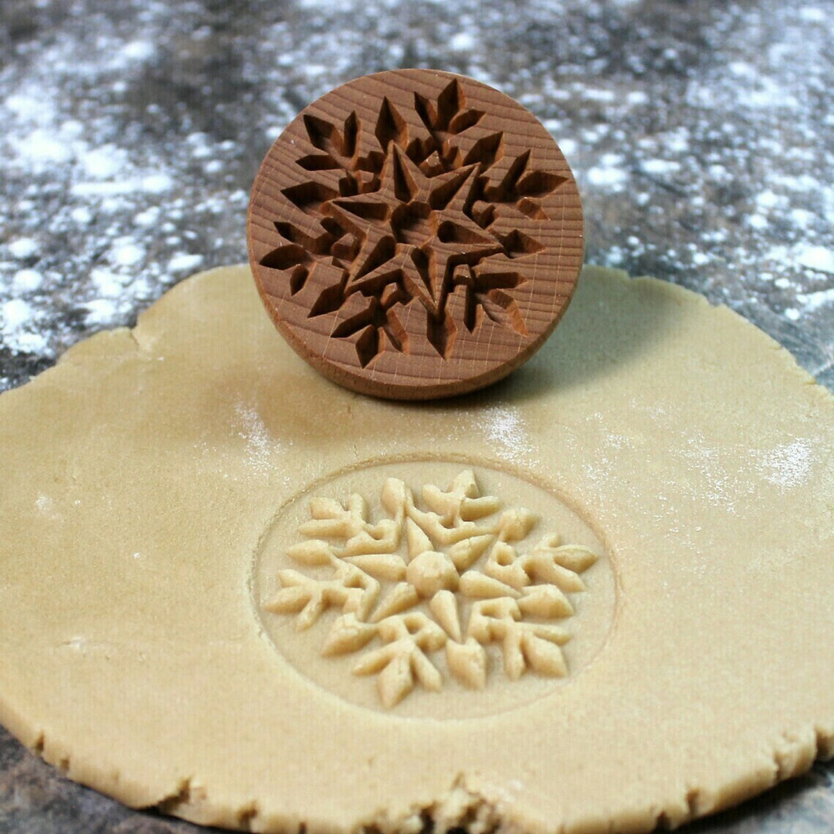 Wooden Cookie Stamp Press Moulds