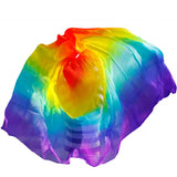 100% Silk Performance Dance Veil Shawls Women Costumes Accessories Belly Dance Veils Five Sizes
