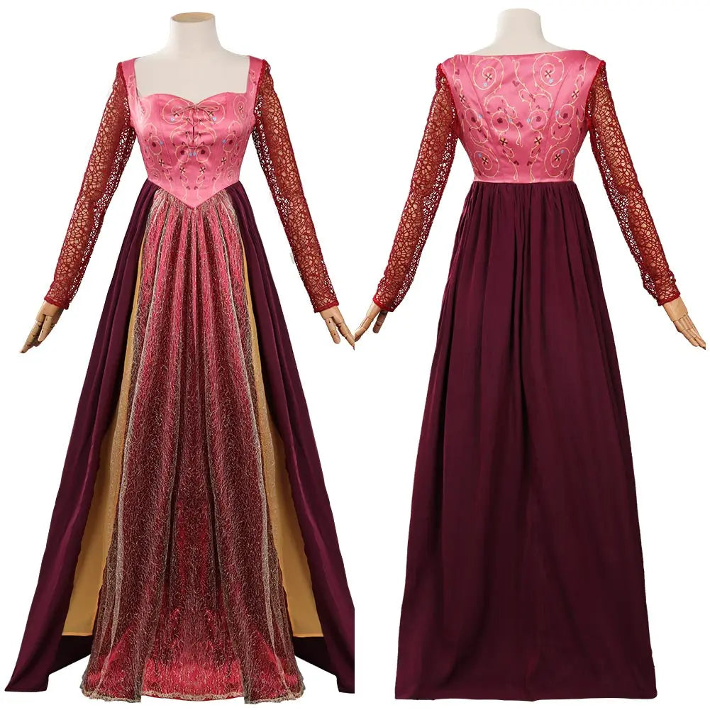 Hocus Pocus Movie Sanderson Sisters Witch Costumes Cosplay Outfits Halloween