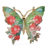 Flower Butterfly Brooches 5 Colours