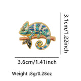Chameleon Lizard Enamel Pin