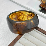 3 Styles Resin Acrylic Bangles Wide Bracelets