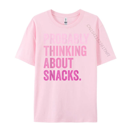 Probably Thinking About Snacks Men's T-Shirts