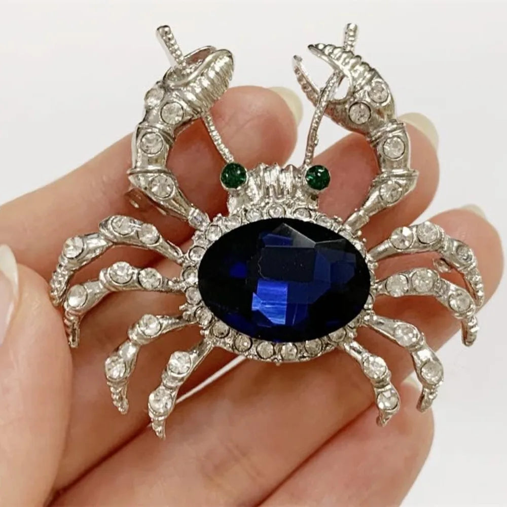 Shiny Little Crab Brooch
