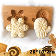 Wooden Cookie Mould Press Baking and Crafts