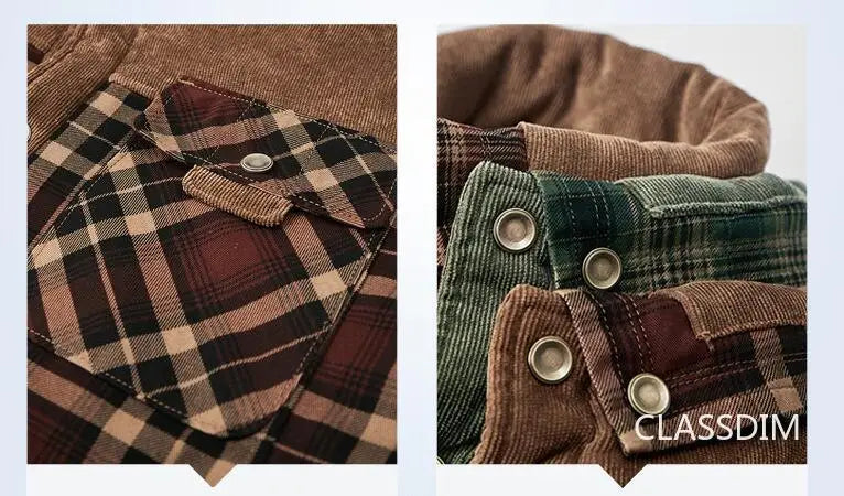 Woodsman Plaid Shirts Lightweight Fleece Jackets