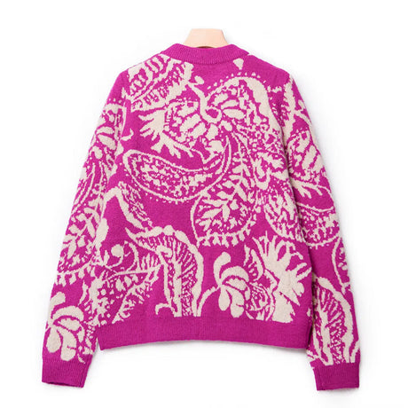 Tropical Winter Sweater Wool Mohair Blend