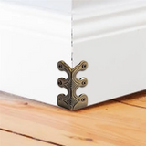 10PC Skiffers Baseboard Corner Protectors Solid Brass Skirting Board Corner Protectors