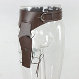 Western Cowboy Wide Belt With Pistal Holster Ranger Utility Waist Belt Pirate Medieval Cosplay Costume