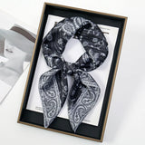 Paisley Print Scarf Square Bandana Neckerchief Hair Ribbon Headband Hair Accessories