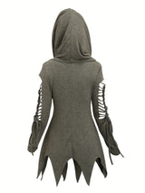 Goblincore Ragged Grunge Hooded Top