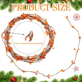 30PCS Artificial Red Pip Berry Picks 65cm Stems DIY Wreath Garland Christmas Decorations