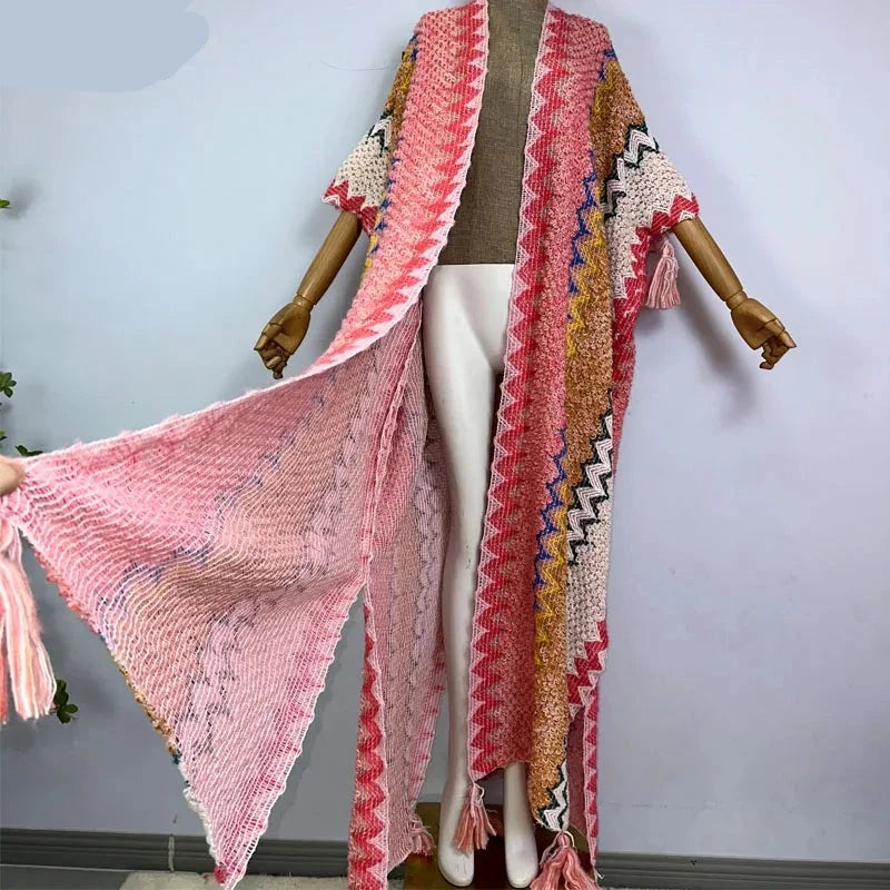 Huggelicious Tassel Knitted Long Cardigans 30 Colours