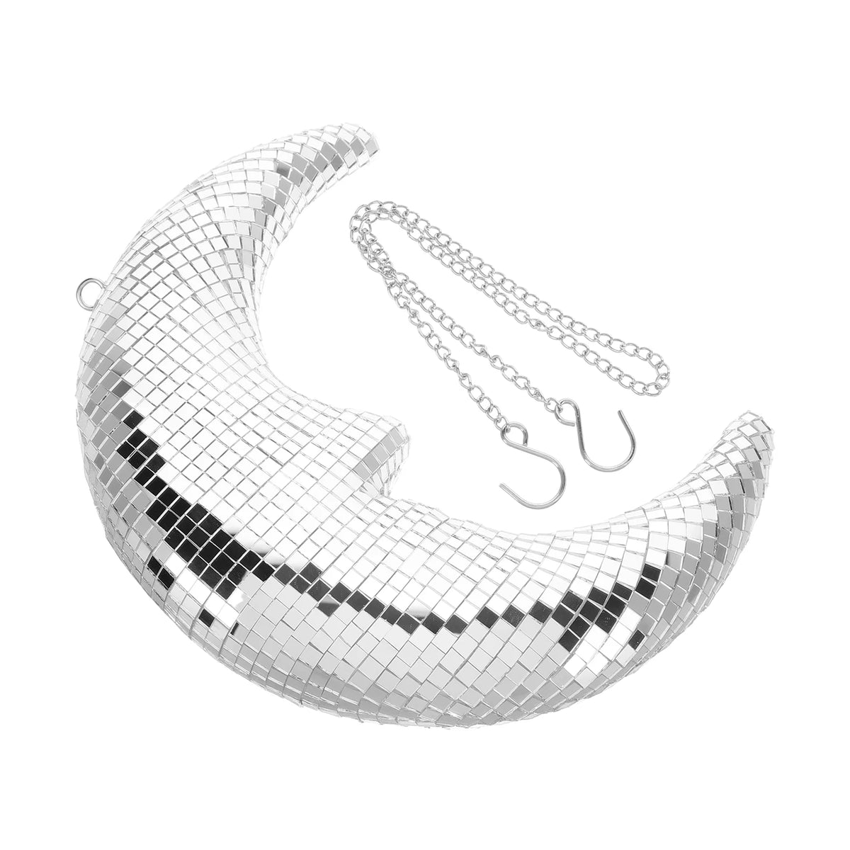 Disco Moon Face Hanging Decor Mirror Ball