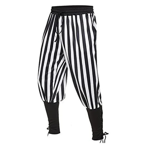 Pirate Pants Halloween Costume Striped Trousers
