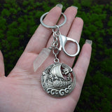 Celtic Viking Dragon Boat Keyring
