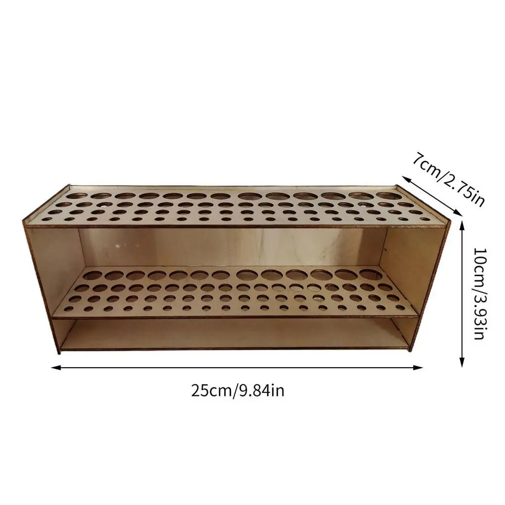 Wooden Paint Brush Holder 67 Holes