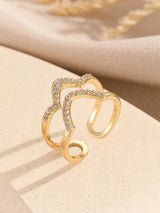 Zircon Nail Jewellery Wearable Art Finger Tip Rings