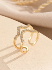 Zircon Nail Jewellery Wearable Art Finger Tip Rings