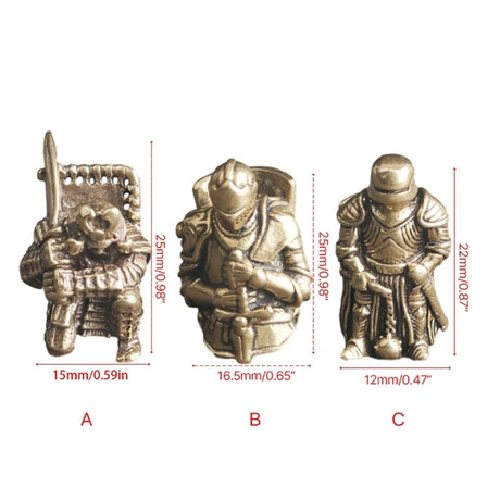 Knights Paracord Beads Brass Charm Dreadlock Beard Bead