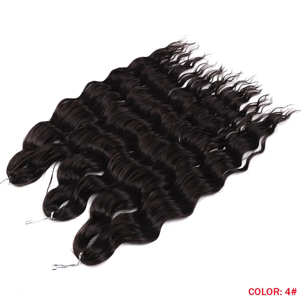 Ombre Rainbow 24 Inch Synthetic Hair Wave Braiding Hair Extensions
