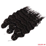 Ombre Rainbow 24 Inch Synthetic Hair Wave Braiding Hair Extensions