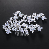 Wedding Hair Accessories Cubic Zircon Bridal Hair Combs Headpieces Hair Jewellery