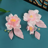 Silk Peony Hair Clip 1/2pcs Flower Hairpins Handmade Bridal Hair Accessories