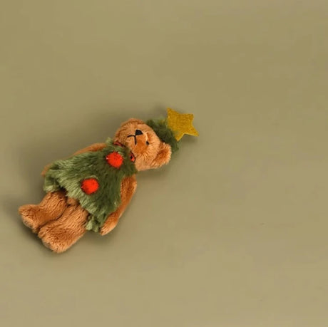 Christmas Plush Bear Toy Keychain