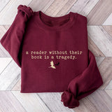 Tragedy Sweatshirt Fourth Wing Book Lover Sweater Long Sleeve Fleece Jumper