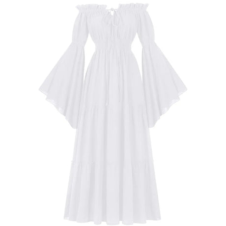 Medieval Folk Cosplay Off Shoulder Dress