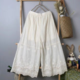 Mori Layering Three Quarter Cotton Linen Pants