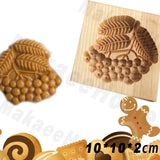 Wooden Cookie Mould Press Baking and Crafts
