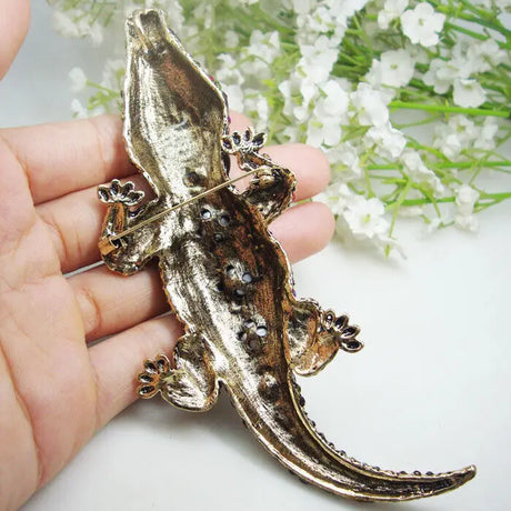 Crocodile Pendant Brooch Pin