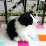 Border Collie Back & White Dog Puppy Plushie Toy