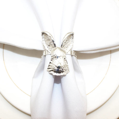 6Pcs Woodland Bunny Napkin Rings