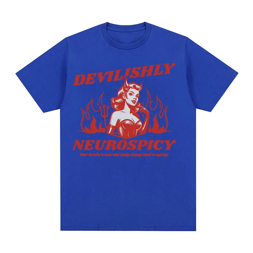 Devilishly Neurospicy Men's 100% Cotton T-shirt