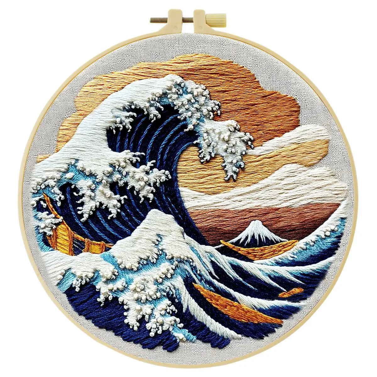 The Great Wave off Kanagawa DIY Embroidery Kit for Beginners