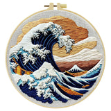 The Great Wave off Kanagawa DIY Embroidery Kit for Beginners