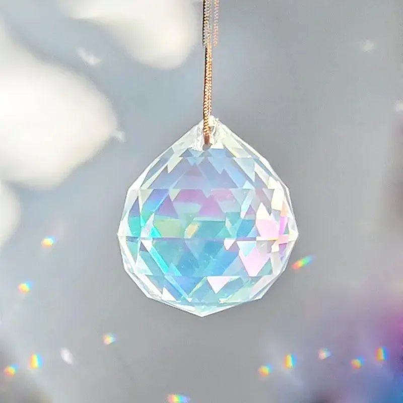 Rainbow Mandala Crystal Sun Catcher Window Hanging Rainbow Maker Crystal Prism
