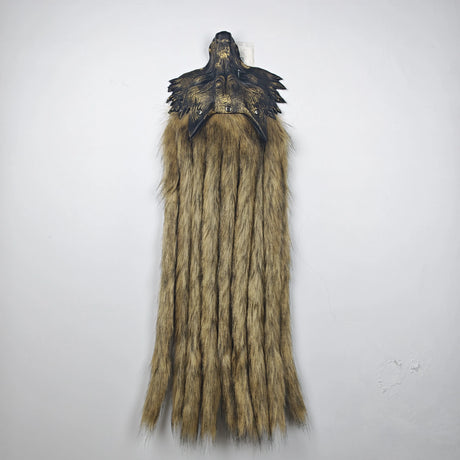 Unisex Viking Faux Fur Headdresses and Wolf Head Masks
