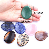 Thumb Pad Worry Stones Crystal Healing Seven Chakra Stones
