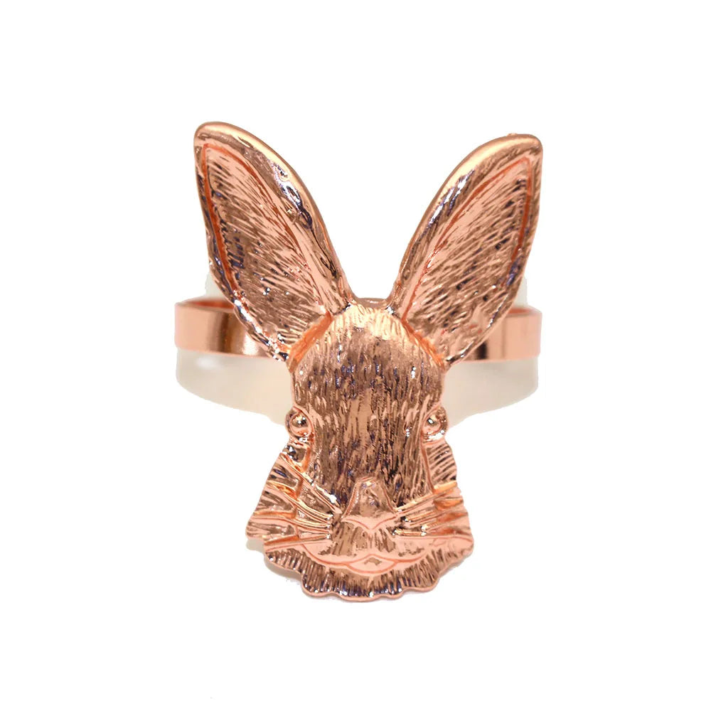 6Pcs Woodland Bunny Napkin Rings