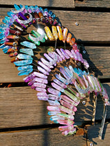 Goddess Crowns Raw Crystal Quartz Tiara Headbands